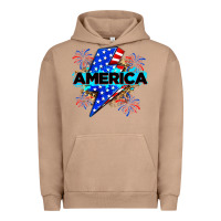 Pigment Burro America with lightning bolt Urban Hoodie - Zillion Design Studio