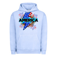America With Lightning Bolt Urban Hoodie | Teevron