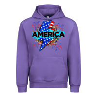 Tulip America with lightning bolt Urban Hoodie - Zillion Design Studio