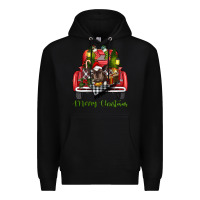 Black merry christmas truck Premium Hoodie - RanaPortraitStore