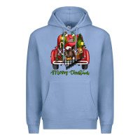 Colony Blue merry christmas truck Premium Hoodie - RanaPortraitStore