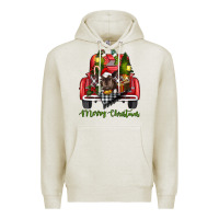 Oatmeal Heather merry christmas truck Premium Hoodie - RanaPortraitStore