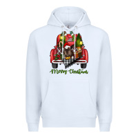 White merry christmas truck Premium Hoodie - RanaPortraitStore