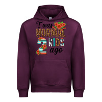 Mauve Wine i was normal two kids ago Urban Hoodie - texasbilliewilder