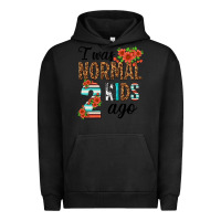 Pigment Black i was normal two kids ago Urban Hoodie - texasbilliewilder