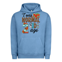 Pigment Pebble Blue i was normal two kids ago Urban Hoodie - texasbilliewilder