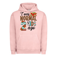 Pigment Salmon i was normal two kids ago Urban Hoodie - texasbilliewilder