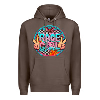 Coffee race girl Premium Hoodie - AdoDesignShop