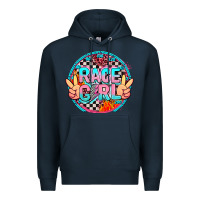 Navy race girl Premium Hoodie - AdoDesignShop