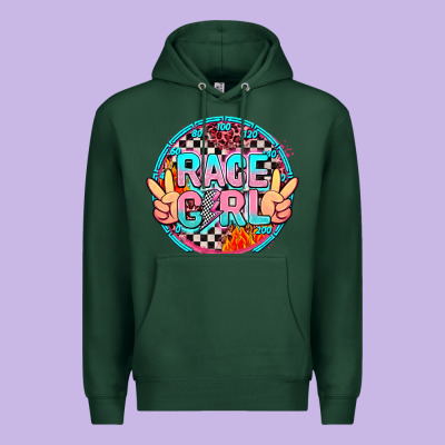Race Girl Premium Hoodie Designed By Adodesignshop