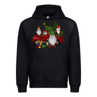 Black christmas gnomes with truck Urban Hoodie - RanaPortraitStore