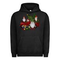 Pigment Black christmas gnomes with truck Urban Hoodie - RanaPortraitStore