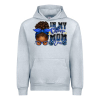 Heather Grey in my cheer mom era afro messy bun Urban Hoodie - texasbilliewilder