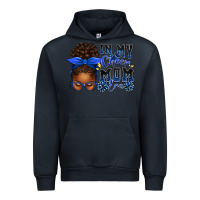 Navy in my cheer mom era afro messy bun Urban Hoodie - texasbilliewilder