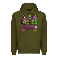 Army Green Cheers witches Premium Hoodie - Zillion Design Studio