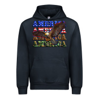 Navy america america america america Urban Hoodie - Zillion Design Studio