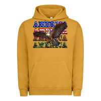 Pigment Peanut Butter america america america america Urban Hoodie - Zillion Design Studio