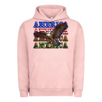 Pigment Salmon america america america america Urban Hoodie - Zillion Design Studio