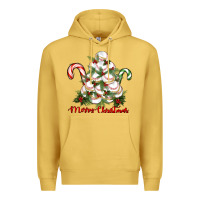 Antique Gold merry christmas baseball Premium Hoodie - RanaPortraitStore