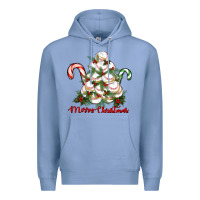 Colony Blue merry christmas baseball Premium Hoodie - RanaPortraitStore