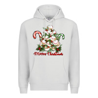 Dove Grey merry christmas baseball Premium Hoodie - RanaPortraitStore