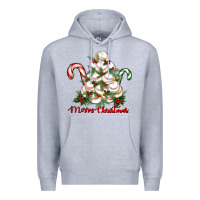Heather Grey merry christmas baseball Premium Hoodie - RanaPortraitStore