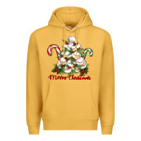 Mustard merry christmas baseball Premium Hoodie - RanaPortraitStore