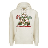 Oatmeal Heather merry christmas baseball Premium Hoodie - RanaPortraitStore