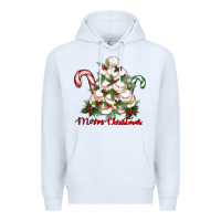 White merry christmas baseball Premium Hoodie - RanaPortraitStore