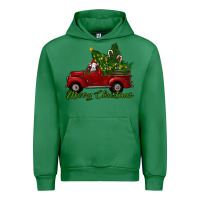 Emerald merry christmas baby sheep trees with truck Urban Hoodie - RanaPortraitStore