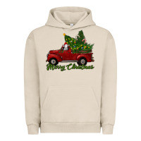 Pigment French Oak merry christmas baby sheep trees with truck Urban Hoodie - RanaPortraitStore