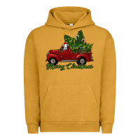 Pigment Peanut Butter merry christmas baby sheep trees with truck Urban Hoodie - RanaPortraitStore