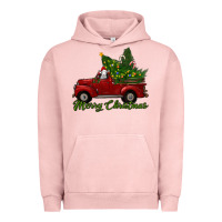 Pigment Salmon merry christmas baby sheep trees with truck Urban Hoodie - RanaPortraitStore