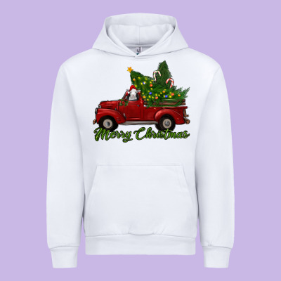Merry Christmas Baby Sheep Trees With Truck Urban Hoodie Designed By Ranaportraitstore