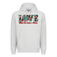 Dove Grey love make this house a home Premium Hoodie - RanaPortraitStore