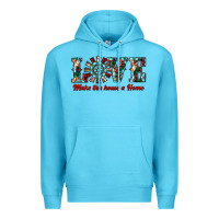 Ocean Blue love make this house a home Premium Hoodie - RanaPortraitStore