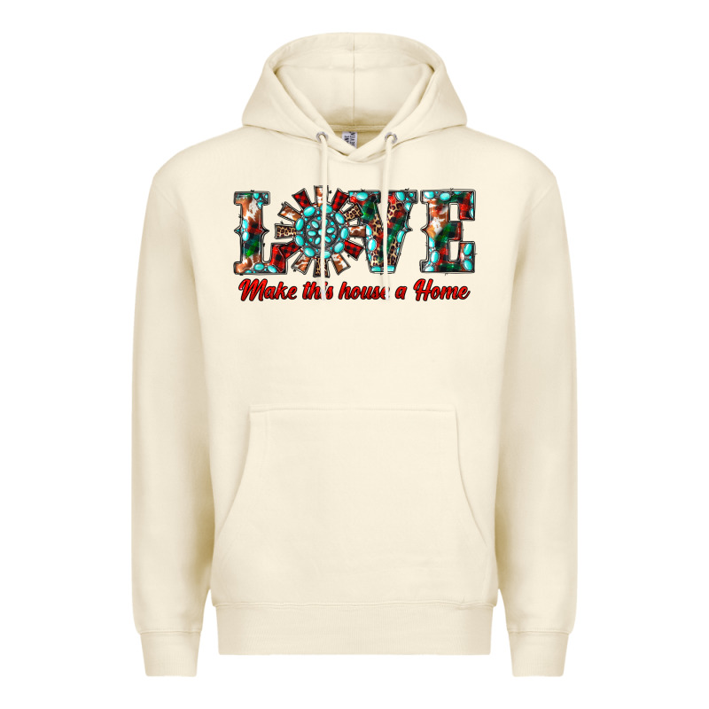 Love Make This House A Home Premium Hoodie by RanaPortraitStore | Teevron