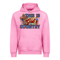 Fuchsia Pink this is god's country Urban Hoodie - Zillion Design Studio