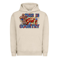 Pigment French Oak this is god's country Urban Hoodie - Zillion Design Studio