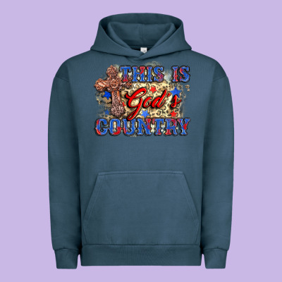 This Is God's Country Urban Hoodie Designed By Zillion Design Studio