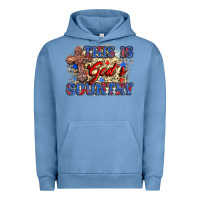 Pigment Pebble Blue this is god's country Urban Hoodie - Zillion Design Studio