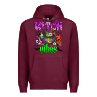 Burgundy witch vibes Premium Hoodie - Zillion Design Studio