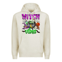 Oatmeal Heather witch vibes Premium Hoodie - Zillion Design Studio
