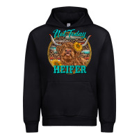 Black Highland Heifer Western Urban Hoodie - RanaPortraitStore
