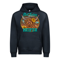 Navy Highland Heifer Western Urban Hoodie - RanaPortraitStore