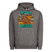 Pigment Tornado Highland Heifer Western Urban Hoodie - RanaPortraitStore