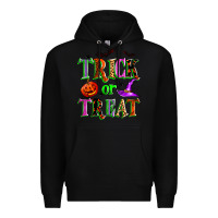Black trick or treat Premium Hoodie - Zillion Design Studio
