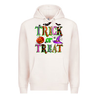 Pale Pink trick or treat Premium Hoodie - Zillion Design Studio