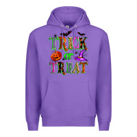 Purple trick or treat Premium Hoodie - Zillion Design Studio