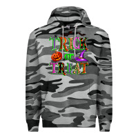 Slate Camo trick or treat Premium Hoodie - Zillion Design Studio